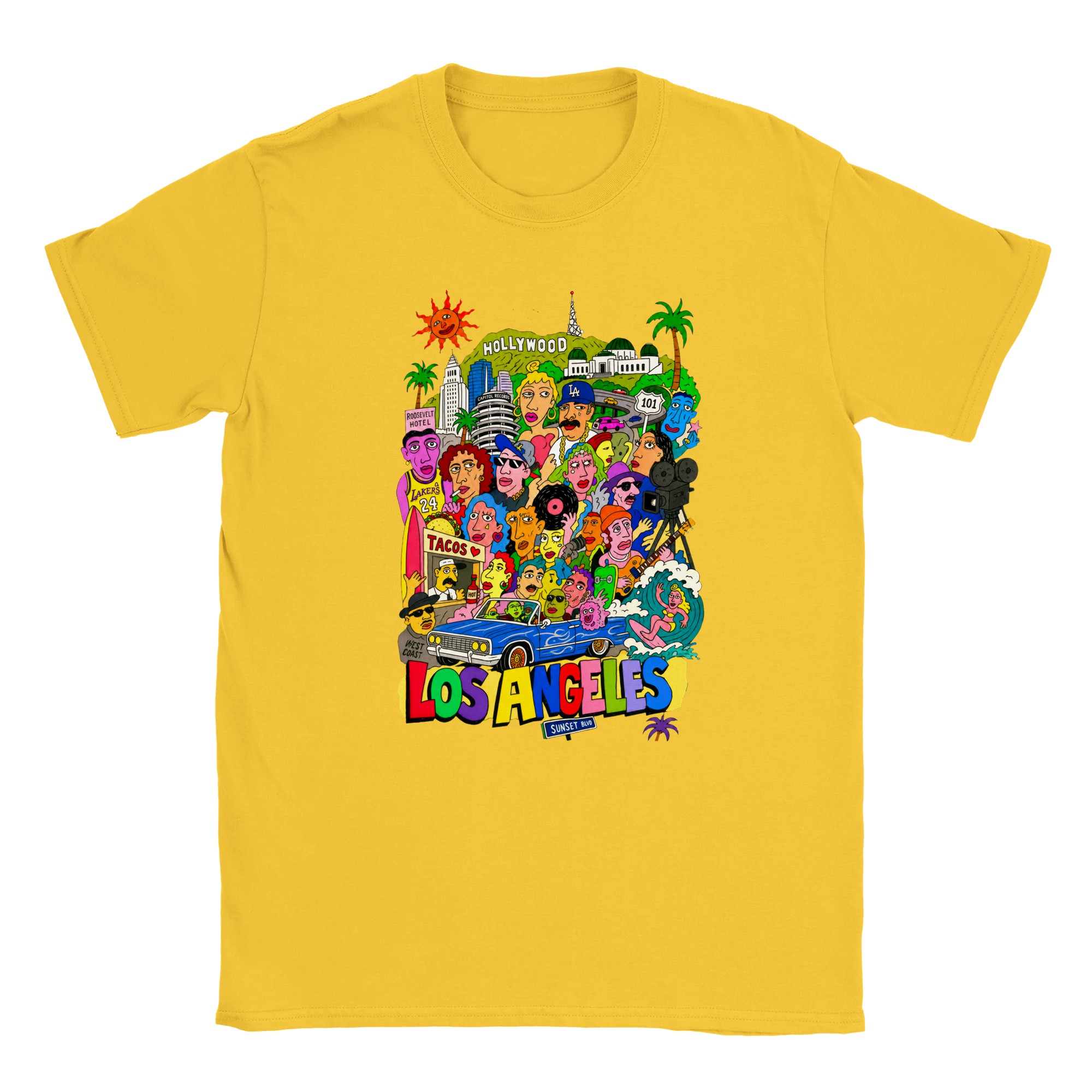 Los Angeles by Hot Toasty Classic Unisex Crewneck T-shirt
